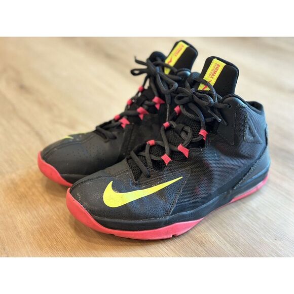 Size 6Y - Nike Air Max Stutter Step 2 Mid‎ Black Red Yellow - 653754-0012 - Picture 1 of 6